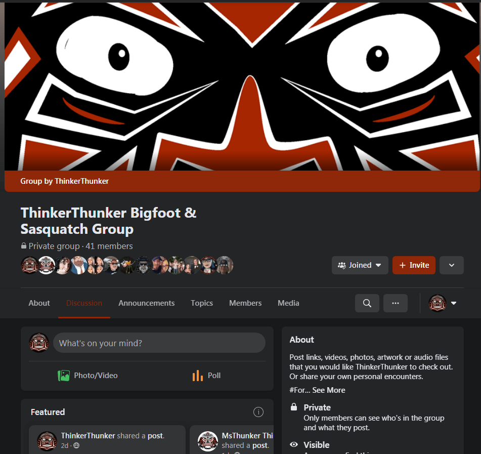 Official ThinkerThunker Private Facebook Group